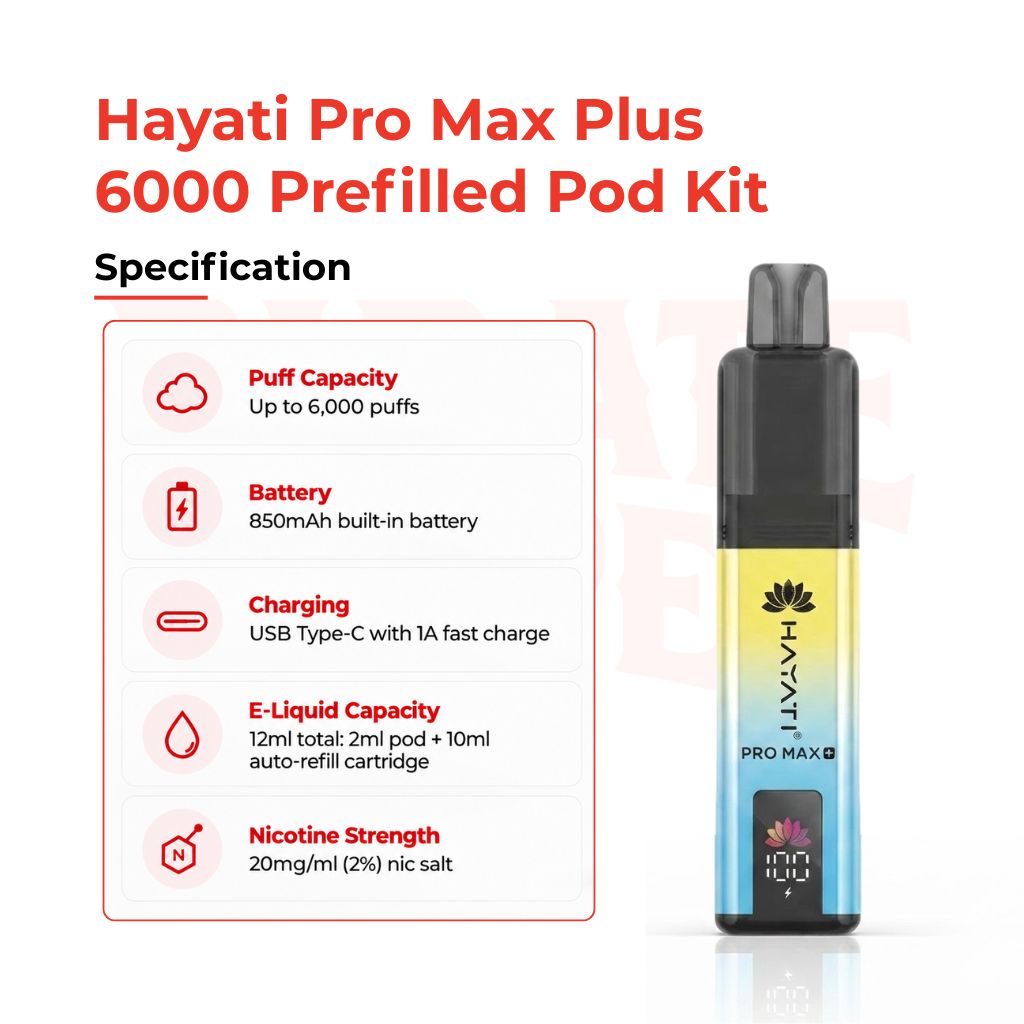 Hayati Pro Max Plus 6000 Specifications