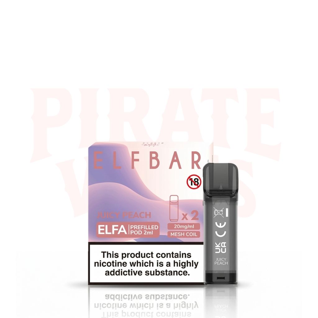 Juicy Peach Elf Bar Elfa Pre-filled Pods