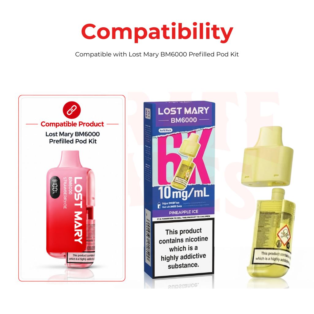 Lost Mary BM6000 10mg Pods Compatible Product