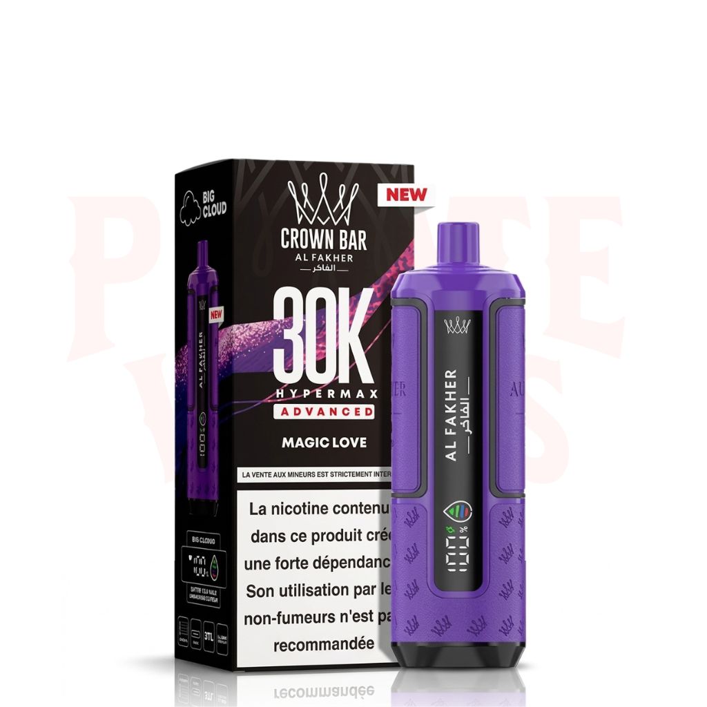 Magic Love Al Fakher Crown Bar 30K Puff Hypermax Vape Kit