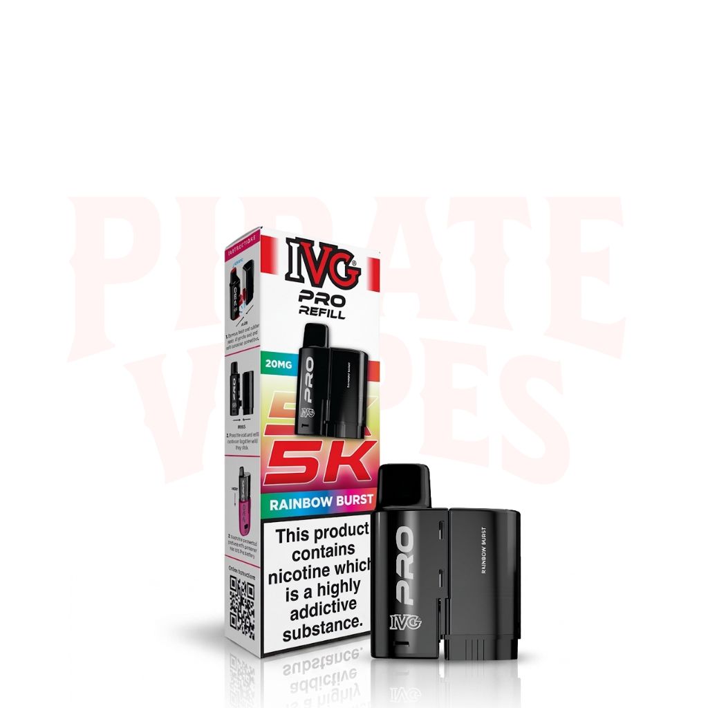 Rainbow Burst IVG PRO 5K Prefilled Pods