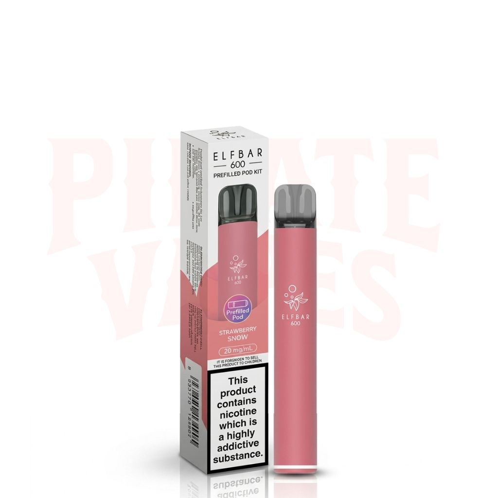 Strawberry Snoow Elf Bar 600 Vape Kit