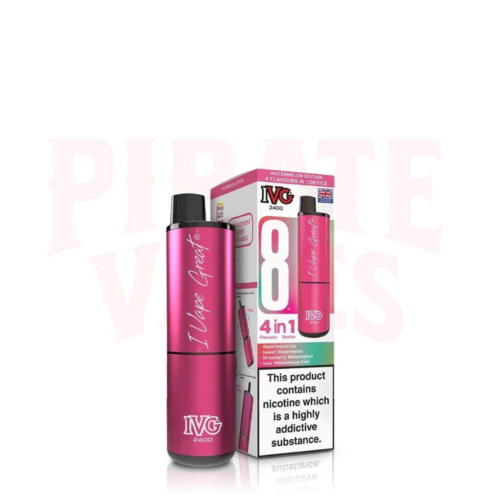 Watermelon Edition IVG 2400 Puffs Rechargeable Vape Kit