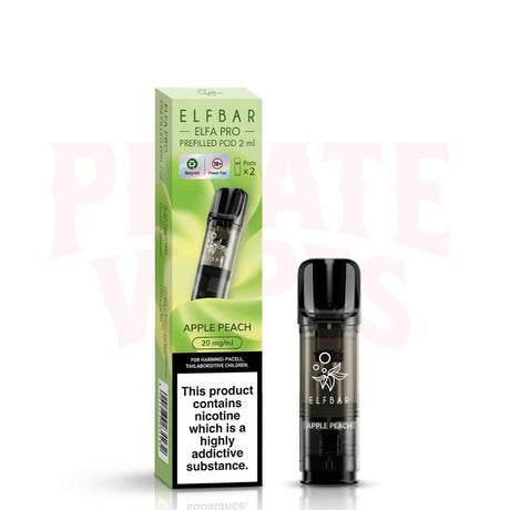 Apple Peach Elf Bar Elfa Pro Prefilled Pods