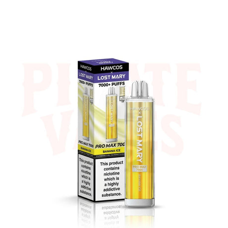 Banana Ice HAWCOS X Lost Mary Pro Max 7K Puff Vape Kit