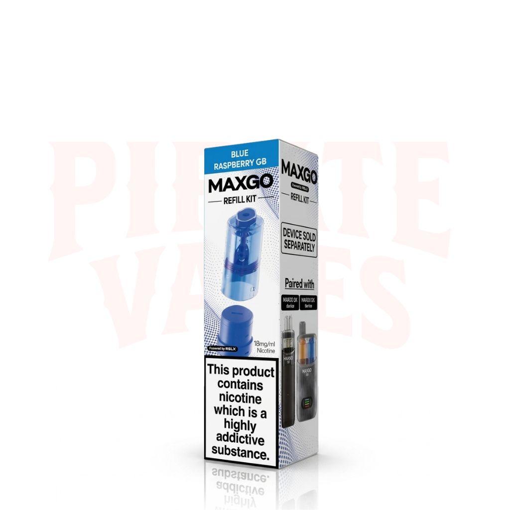 Blue Raspberry GB RELX MaxGo 33K Replacement Pods