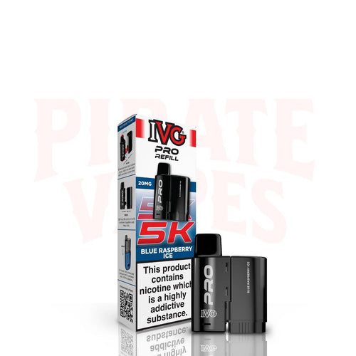 Blue Raspberry Ice IVG PRO 5K Prefilled Pods