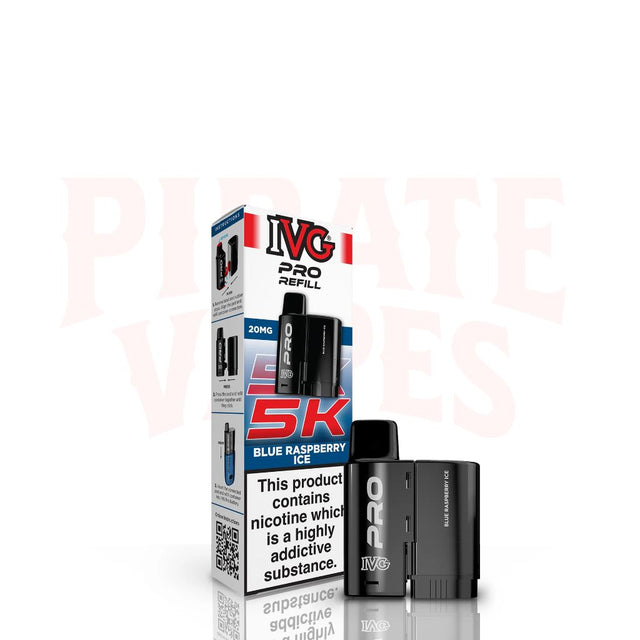 Blue Raspberry Ice IVG PRO 5K Prefilled Pods