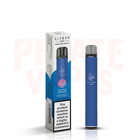 Blue Razz Lemonade Elf Bar 600 Puffs 20mg Reusable Vape Kit