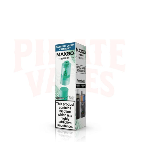 Blueberry Cherry Cranberry RELX MaxGo 33K Replacement Pods