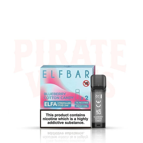 Blueberry Cotton Candy Elf Bar Elfa Pre-filled Pods