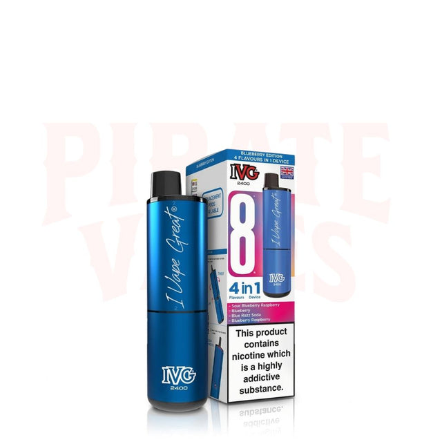 Blueberry Edition IVG 2400 Puffs Rechargeable Vape Kit