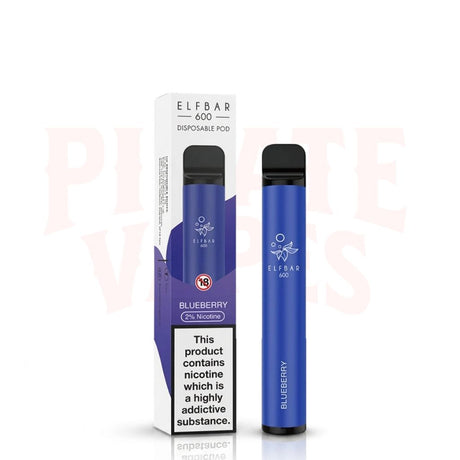 Blueberry Elf Bar 600 Puffs 20mg Reusable Vape Kit