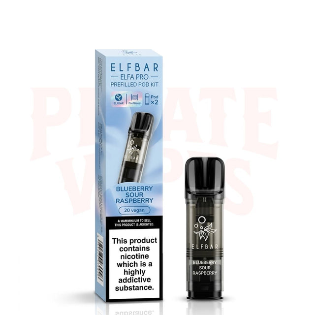 Blueberry Sour Raspberry Elf Bar Elfa Pro Prefilled Pods
