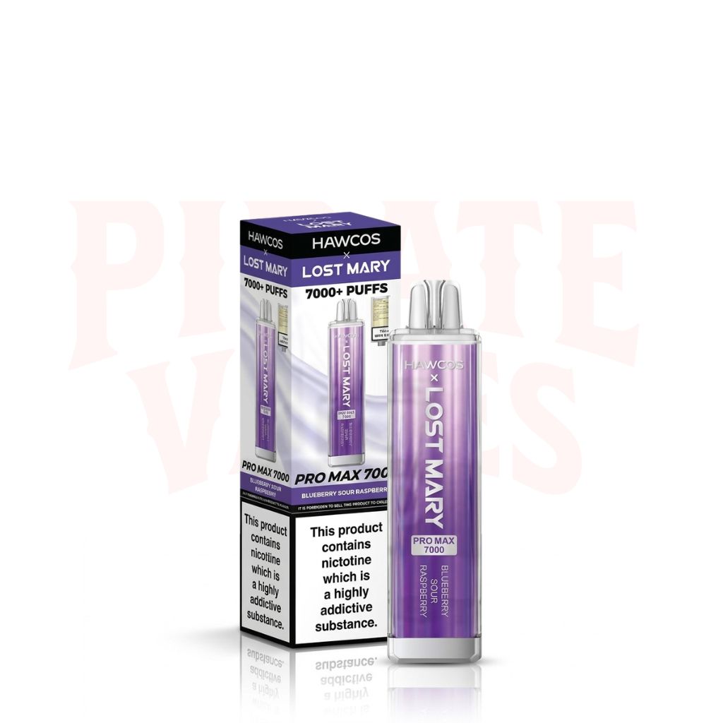 Blueberry Sour Raspberry HAWCOS X Lost Mary Pro Max 7K Puff Vape Kit