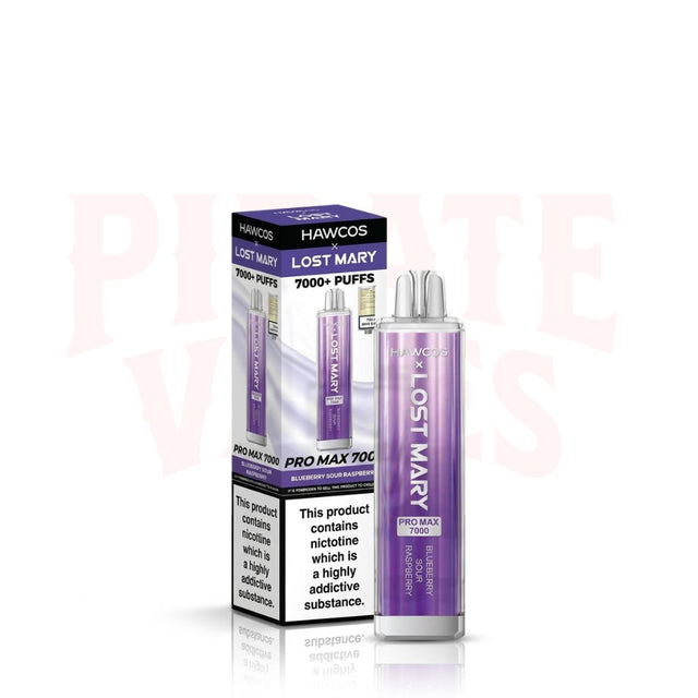 Blueberry Sour Raspberry HAWCOS X Lost Mary Pro Max 7K Puff Vape Kit