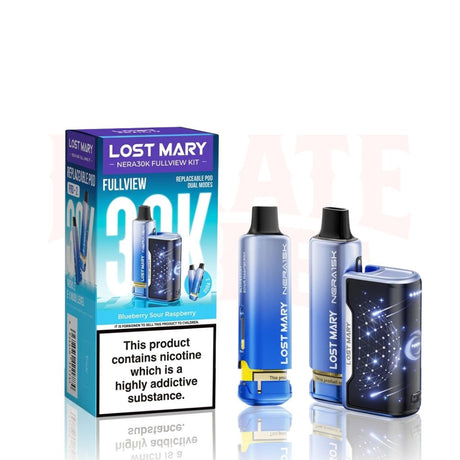 Blueberry Sour Raspberry Lost Mary Nera 30K Puffs Fullview Pod Kit