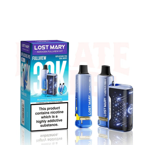 Blueberry Sour Raspberry Lost Mary Nera 30K Puffs Fullview Pod Kit