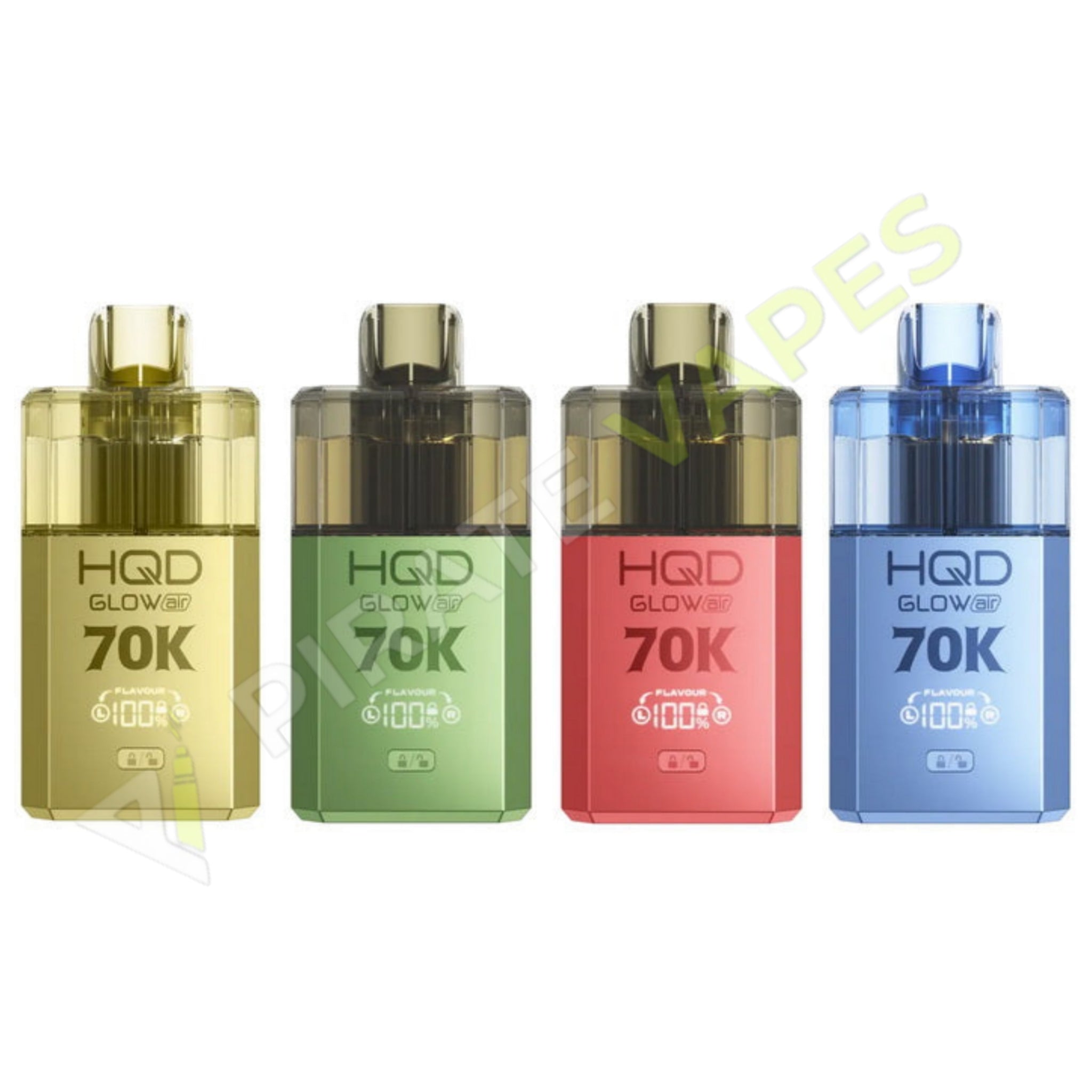 Box of 5 HQD Glow Air 70000 Puffs Pod Vape Kit