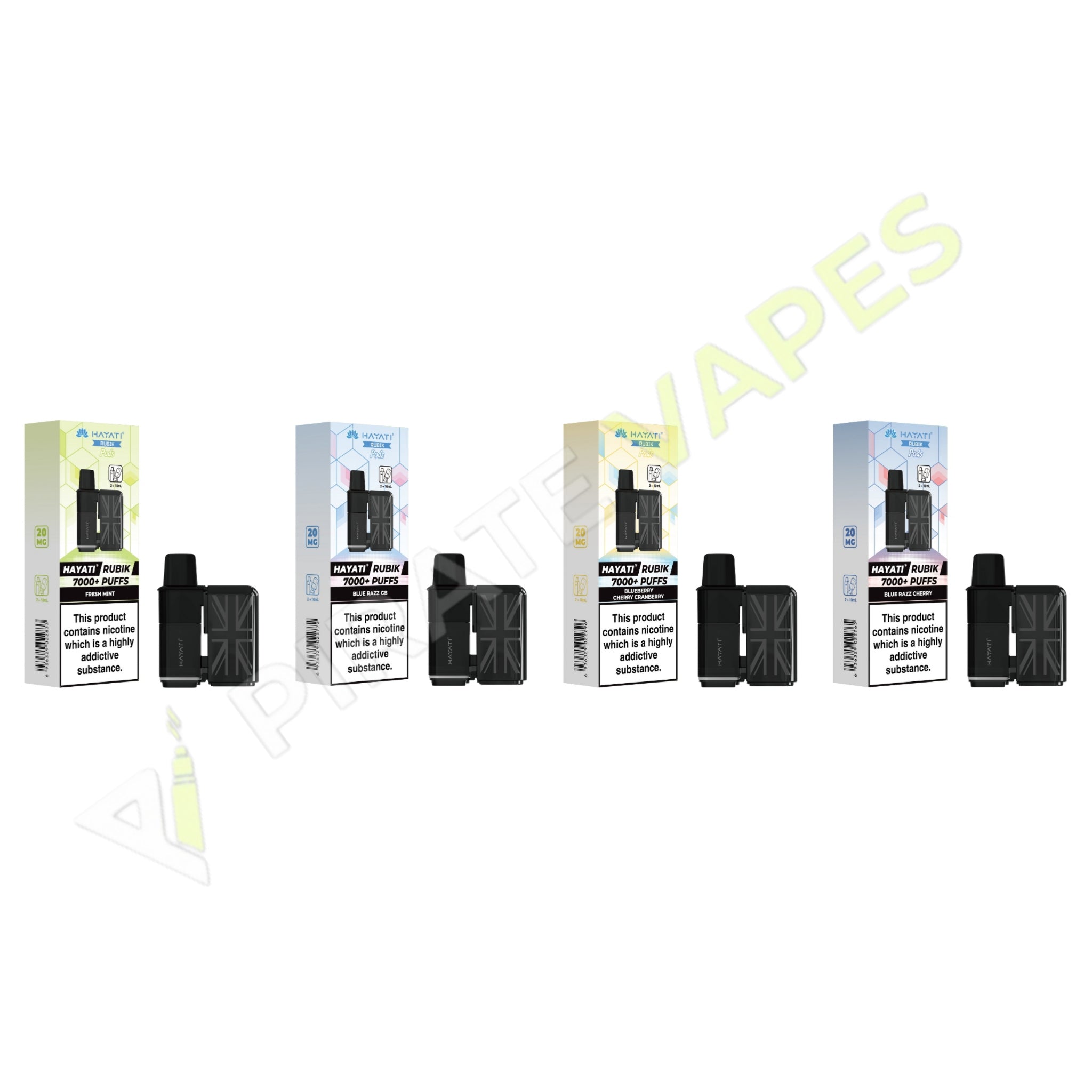 Box of 5 Hayati Rubik 7000 Prefilled Replacement Pods