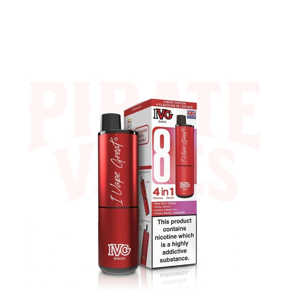Cherry Edition IVG 2400 Puffs Rechargeable Vape Kit