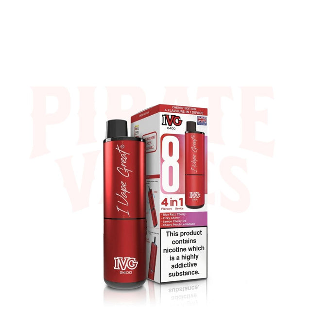 Cherry Edition IVG 2400 Puffs Rechargeable Vape Kit