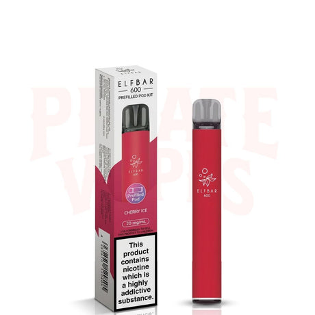 Cherry Ice Elf Bar 600 Puffs 20mg Prefilled Pod Kit