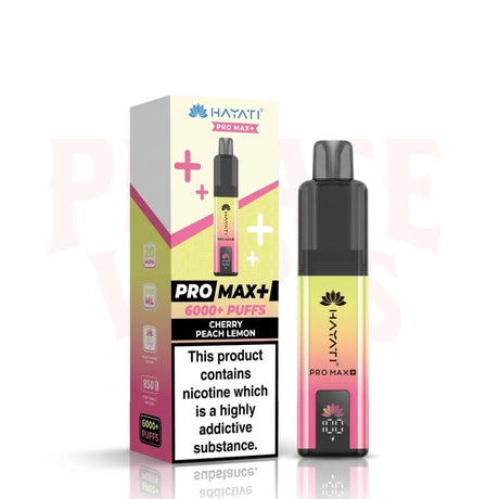 Cherry Peach Lemon Hayati Pro Max Plus 6000 Puffs Pod Kit