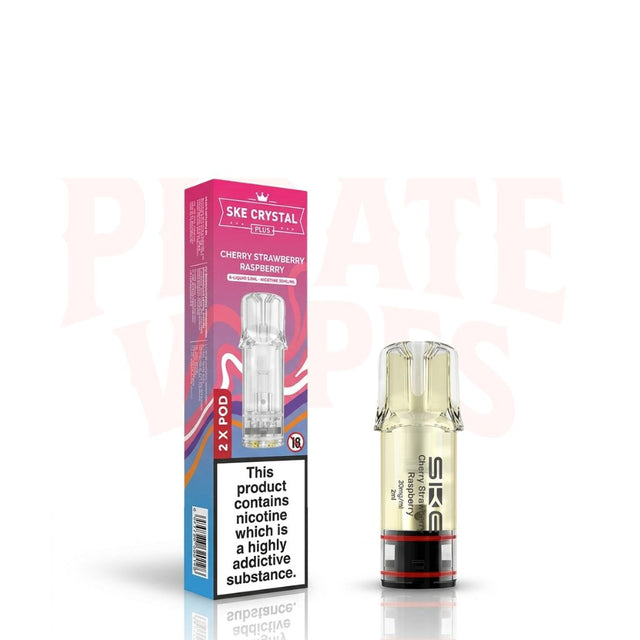 Cherry Strawberry Raspberry SKE Crystal Plus Pods 