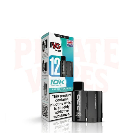 Fresh Menthol Mojito IVG Pro 12 Prefilled Pods