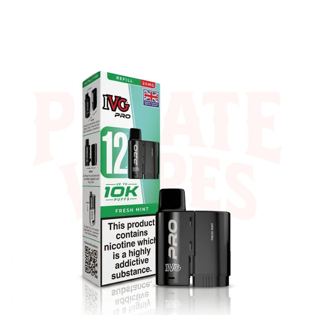 Fresh Mint IVG Pro 12 Prefilled Pods