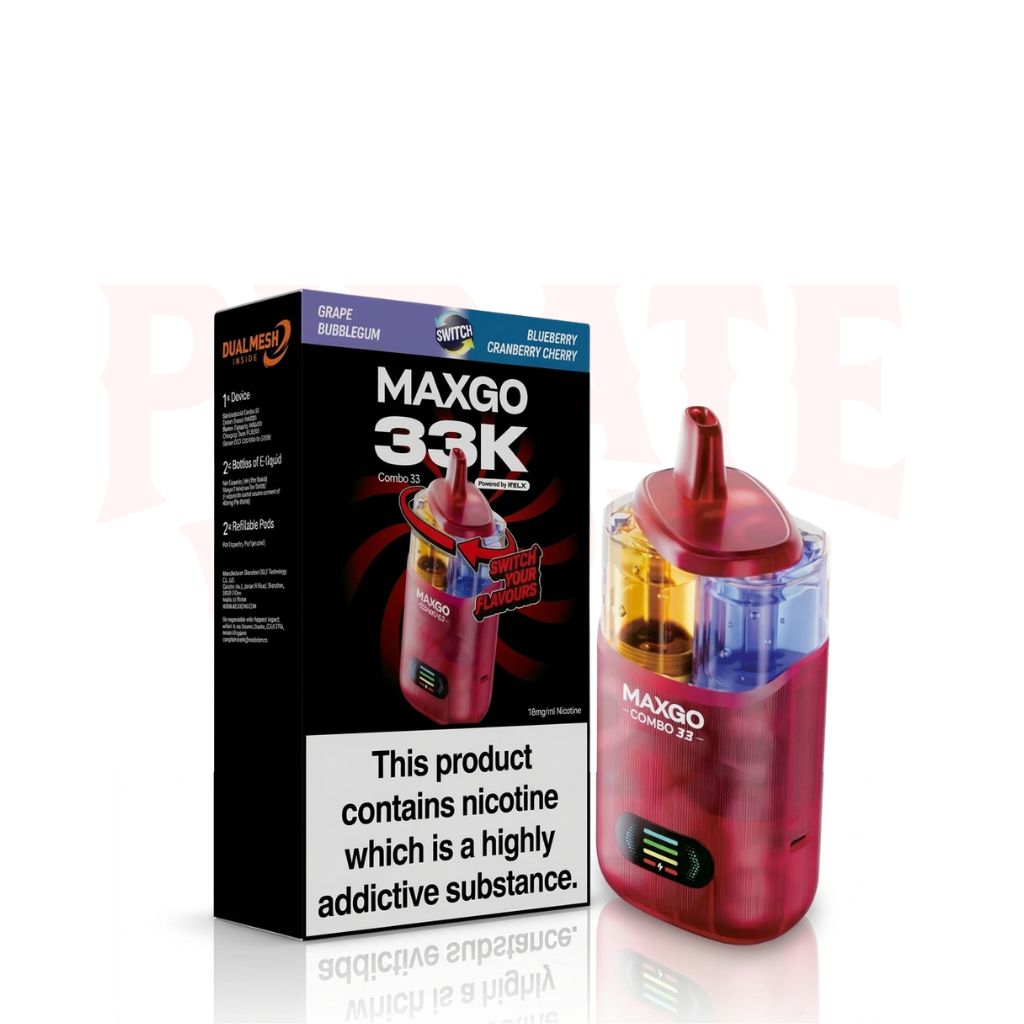 Grape Bubblegum / Blueberry Cranberry Cherry RELX MaxGo Combo 33K 