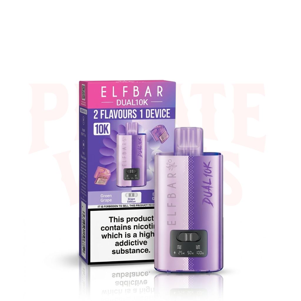 Grape Edition Elf Bar Dual 10K Puffs Prefilled Pod Kit