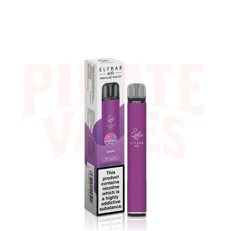 Grape Elf Bar 600 Prefilled Pod Kit 
