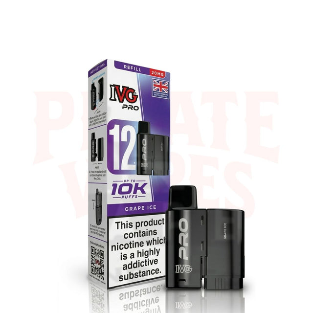 Grape Ice IVG Pro 12 Replacement Pods 
