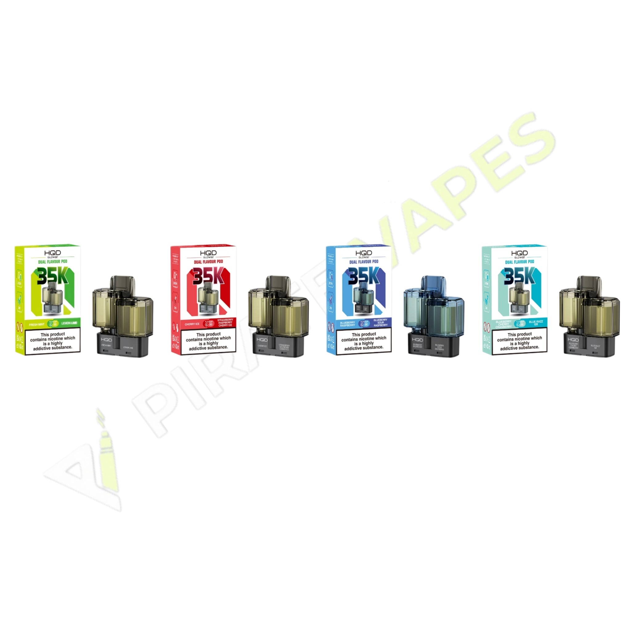 HQD Glow Air 35K Puffs Prefilled Refill Pods
