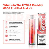 HYOLA Pro Max 8000 Box Content