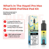 Hayati Pro Max Plus 6000 Box Content