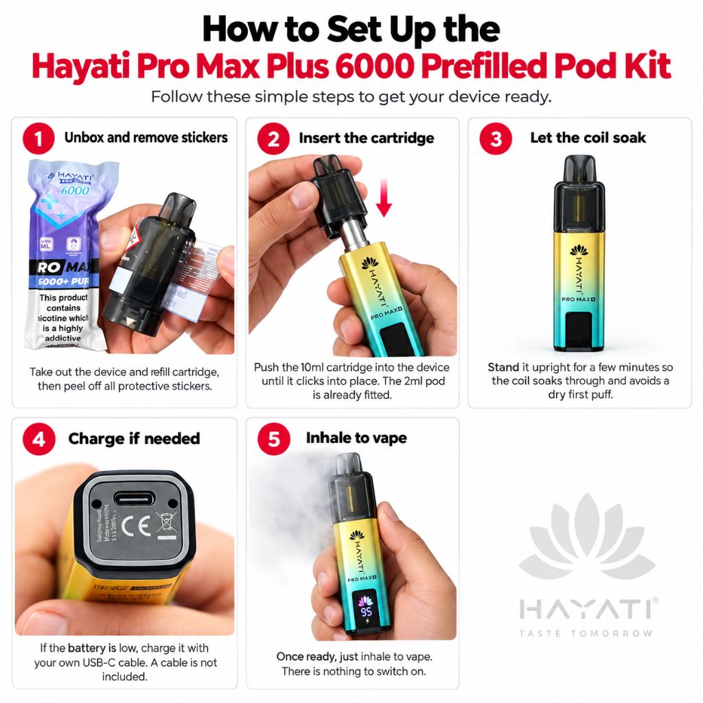 Hayati Pro Max Plus 6000 Device Setup