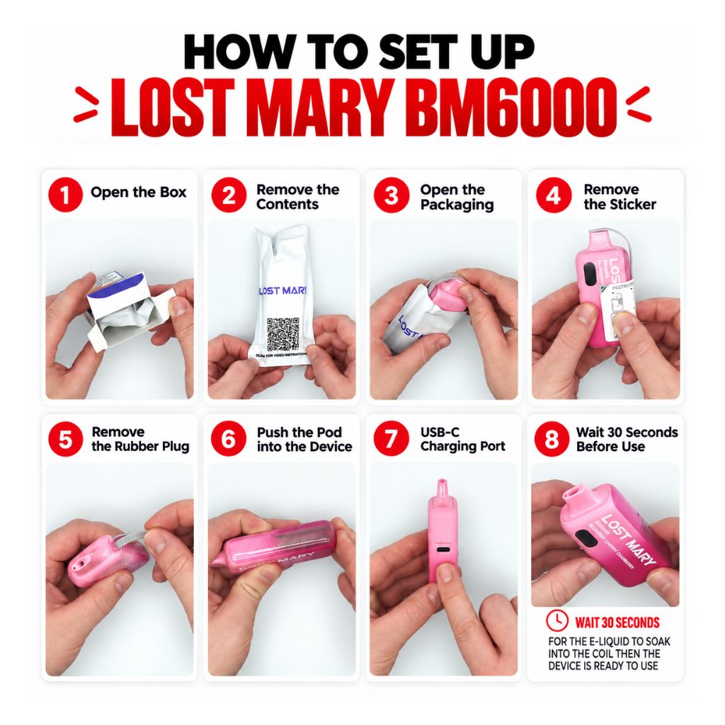 How To Setup Lost Mary BM6000 