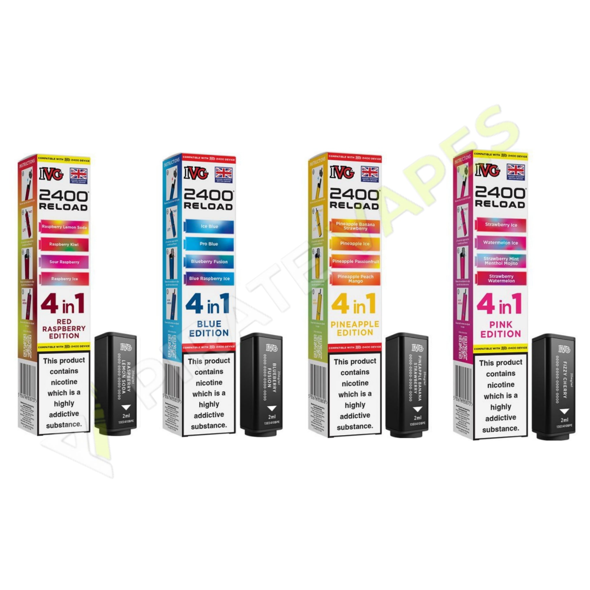 IVG 2400 Reload 4-in-1 Prefilled Pods
