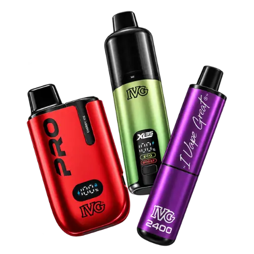 The IVG vapes range at a glance