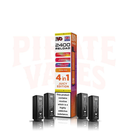 Juicy Edition IVG 2400 Reload 4-in-1 Prefilled Pods