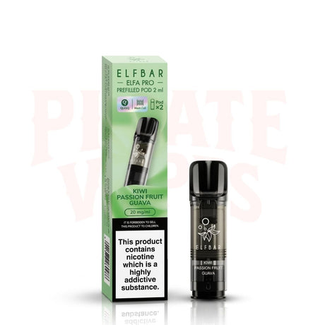 Kiwi Passion Fruit Guava Elf Bar Elfa Pro Prefilled Pods