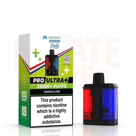Lemon Lime Hayati Pro Ultra Plus 25000 Prefilled Pods