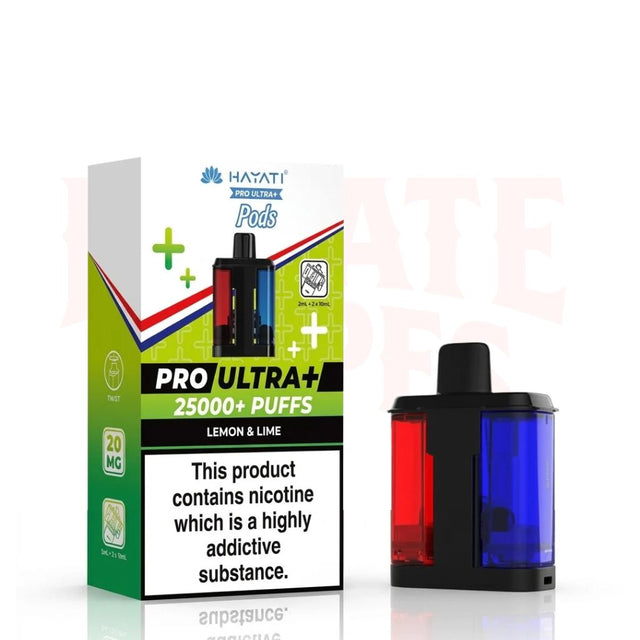 Lemon Lime Hayati Pro Ultra Plus 25000 Prefilled Pods