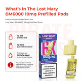 Lost Mary BM6000 10mg Pods Box Content