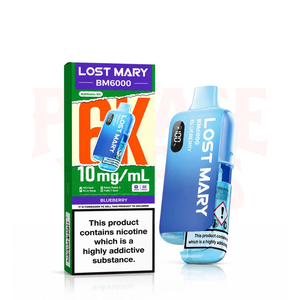 Lost Mary BM6000 Prefilled 10MG Vape Kit Box