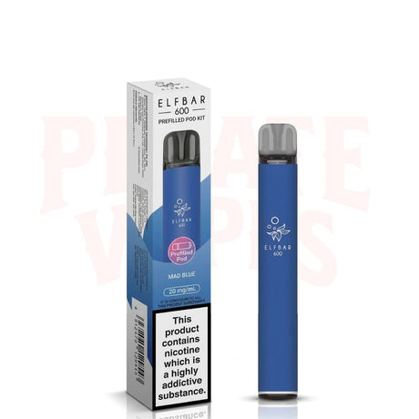 Mad Blue Elf Bar 600 Puffs 20mg Reusable Vape Kit