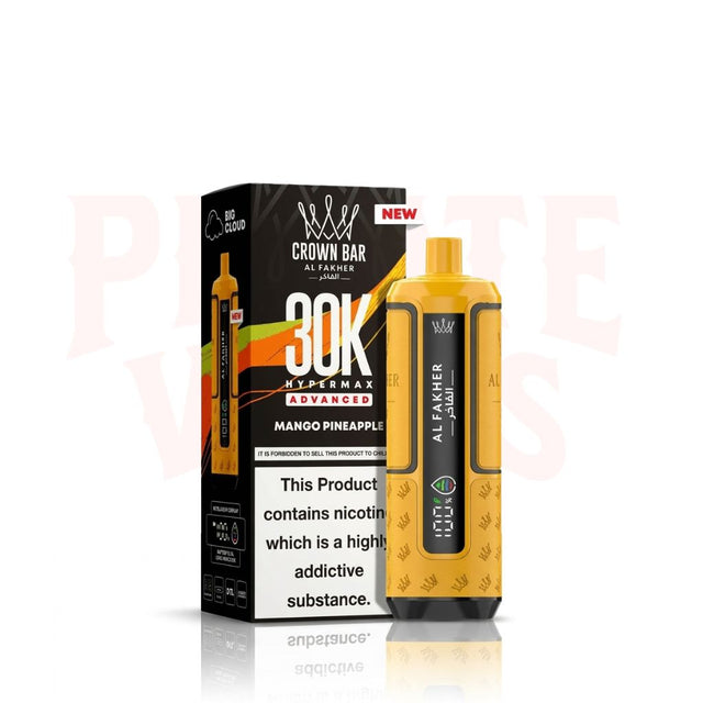 Mango Pineapple Al Fakher Crown Bar 30K Hypermax Vape Kit